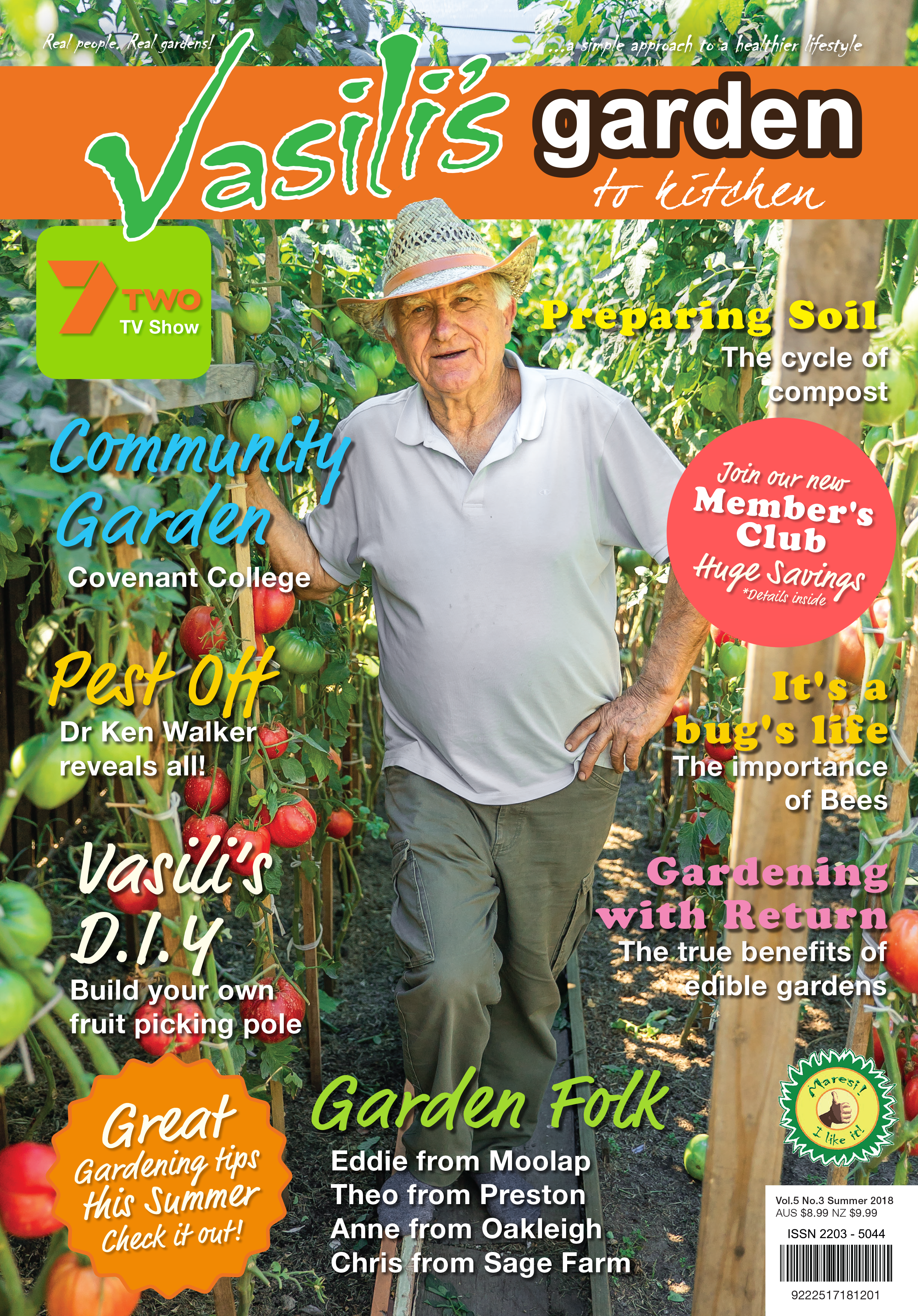 Vasili's Garden to Kitchen Magazine - Issue 19 - Summer 2018-19